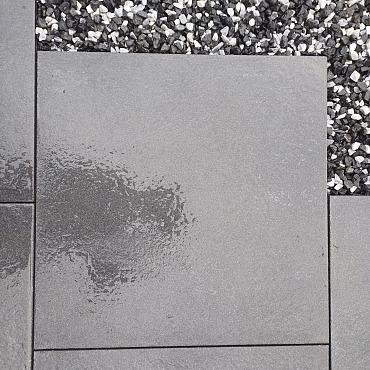 Terrastegel Gecoat 60x60x4cm Zwart