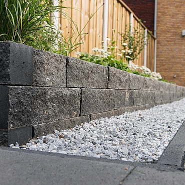 Wallblock Split 12x12x30cm Antraciet