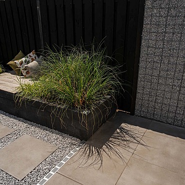 Wallblock new 12x10x60cm Antraciet