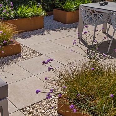 Keramische Tuintegel Aurora 60x60x3cm Mist