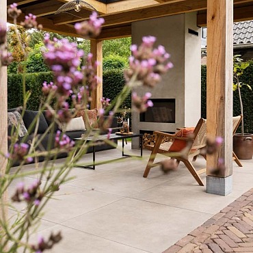 Keramische Tuintegel Aurora 60x60x3cm Mist