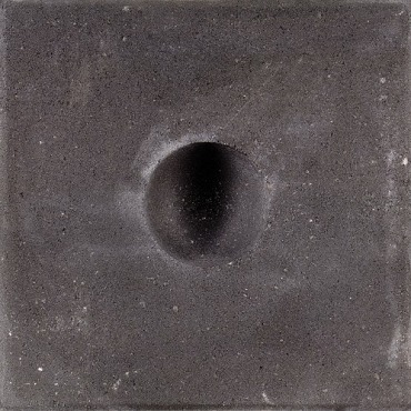 Knikkerpottegel Zwart 30x30x6cm