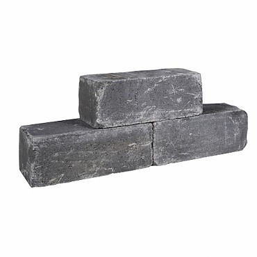Palinoblock 60x15x15cm Antraciet getrommeld