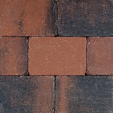Pebblestones Porthleven Rood-Zwart 15x20x6cm