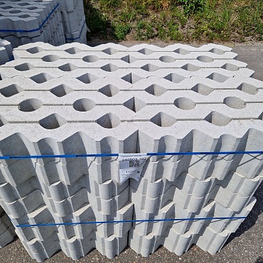 Grasbeton WaterWijs 40x60x12 cm grijs vlak