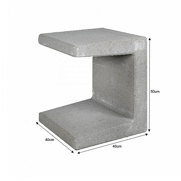 U-Element Grijs 40x40x50cm