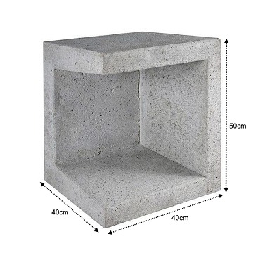 U-Element Hoek Grijs 40x40x50cm