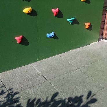 Rubbertegel Groen 50x50x2.5cm