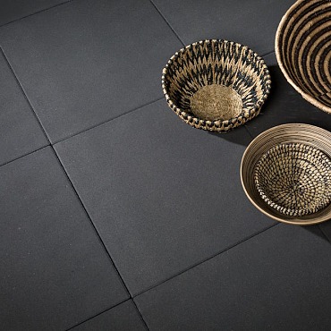 Patio square 60x60x4 cm Black TOP