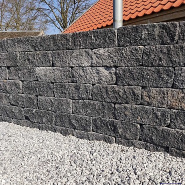 Splitrock Trommel 32x13x11 cm 2,0 Antraciet