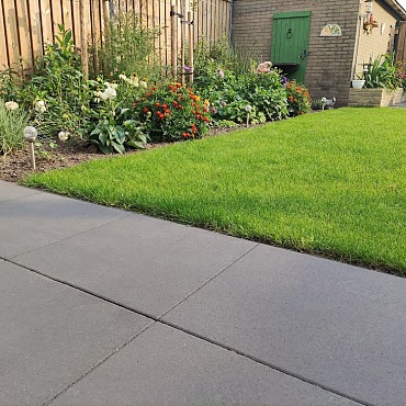 Patio square 60x60x4 cm Black