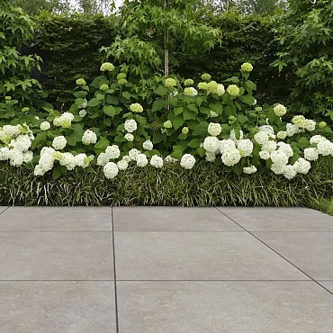 Keramische Tuintegel Cortona 90x90x3cm Silver
