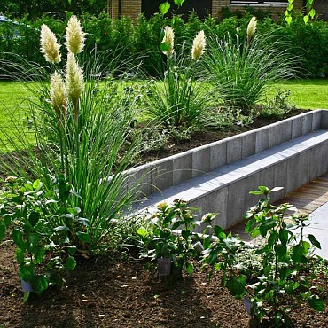 L-Element Grijs 100x50x40cm