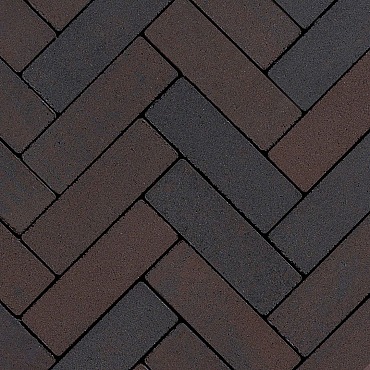 Sierbetonklinkers Lyon Dikformaat 21x7x8cm Mangaan Genuanceerd