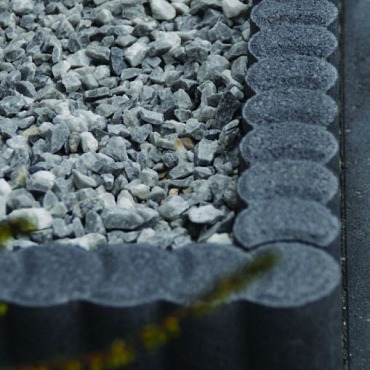 Mini Rondobandpalissade 6x40x50cm Zwart