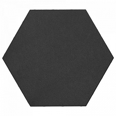 Soft Comfort Zeskant 60/52,5x30x4cm Nero