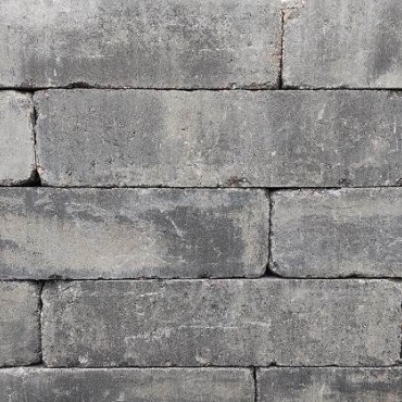 Linea trommel 15x15x60 cm Grijs/Zwart