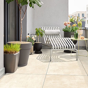 Robusto Ceramica 3.0 60x60x3cm Betonoptik Sand