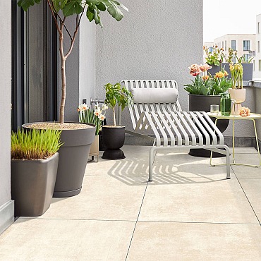 Robusto Ceramica 3.0 80x80x3cm Betonoptik Sand