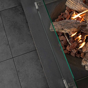 Ceramaxx 60x60x3cm Cimenti Clay Anthracite