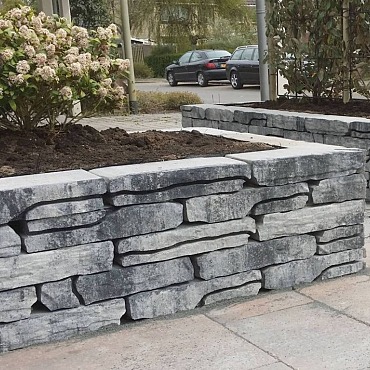 Stone Walling Grijs/Zwart