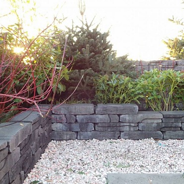 Stone Walling Grijs/Zwart
