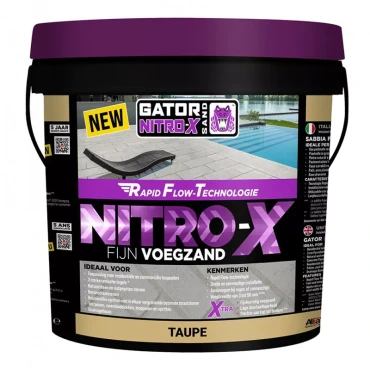 Gator Nitro X Rapid Flow Taupe Voegmortel 12,5kg