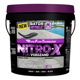 Gator Nitro X Rapid Flow Zwart Voegmortel 12,5kg