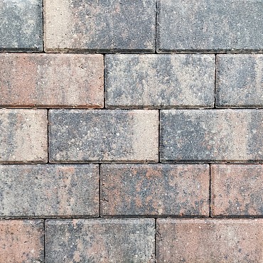 Betonstraatsteen 6 cm tricolore komo