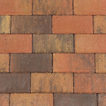 Betonstraatsteen 8 cm Oud Bruin komo