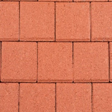 Betonstraatsteen half 8 cm rood