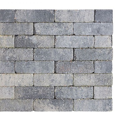 Stonique trommel dikformaat 6 cm grijs/zwart