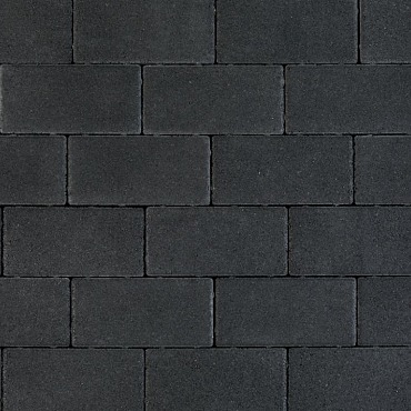 Patio Brick 6 cm black TOP mini facet komo
