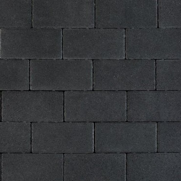 Patio Brick 8 cm black TOP mini facet komo