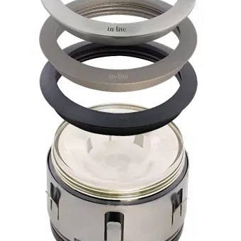 In-Lite RING 68 grondspot accessoire Black voor BOX 1 - PLATE 1