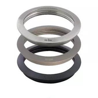 In-Lite RING 68 grondspot accessoire Black voor BOX 1 - PLATE 1