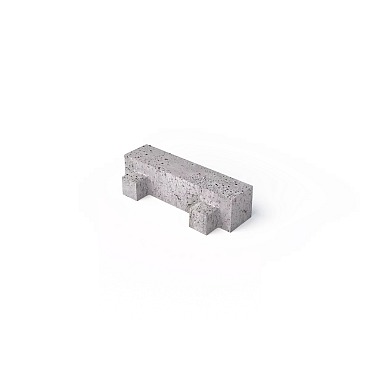 Oudhollands Betonklinker met Nokken 40x10x10 Grijs