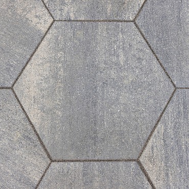 Soft Comfort Zeskant 60/52,5x30x4cm Grezzo