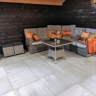 H2O Comfort Square 60x60x4cm Concrete