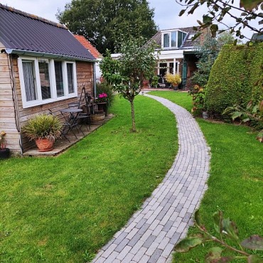 Stonique Trommel waalformaat 7 cm nature mixed