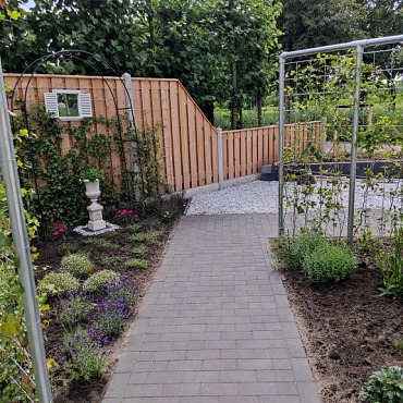 Patio Brick 6 cm black TOP mini facet komo