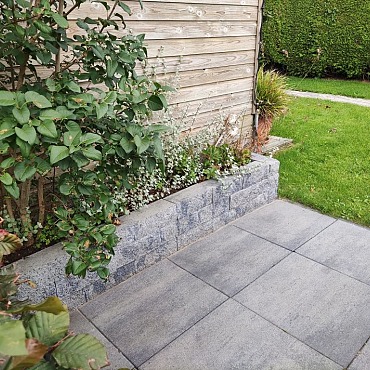 Splitrock 32x13x11 cm 2,0 grijs-zwart