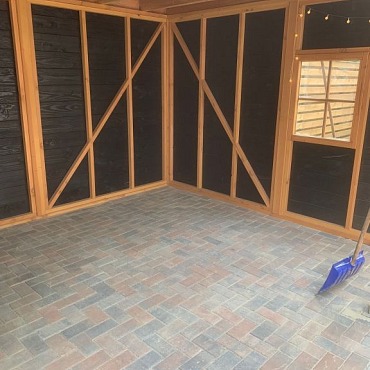 Betonstraatsteen 6 cm tricolore komo