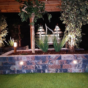 Splitrock 32x13x11 cm 2,0 grijs-zwart