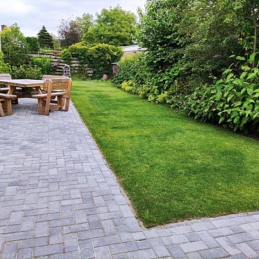 Betonstraatsteen 6 cm grijs-zwart komo