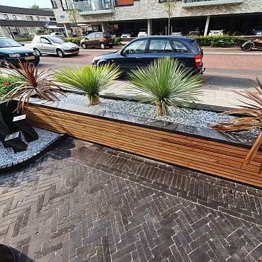 Chinees Hardsteen Vijverafdekrand 3x20x100cm (alleen afhaal)