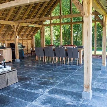 Antique Blue Light 80x80x3cm marmer blauw