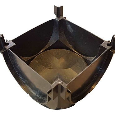 Topgoot hoekoplossing + stankafsluiter+bladvanger+onderuitlaat+2 sluitstukken