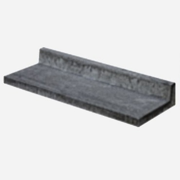 Traptrede Oud Hollands L-model Antraciet 100x40x15cm