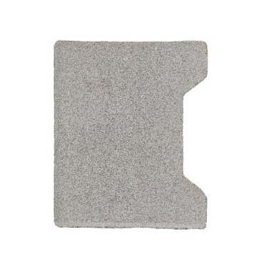 S-top H-verbandsteen begin/eind 8 cm grijs